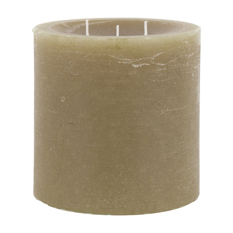 Rustic Three Wick Pillar Candle