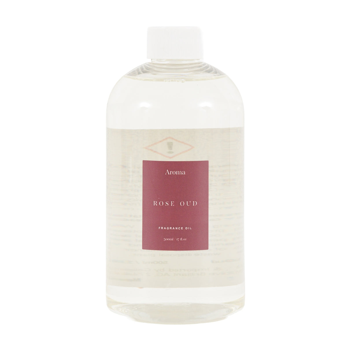 Aroma Rose Oud Diffuser Refill Oil 500ml – Clear