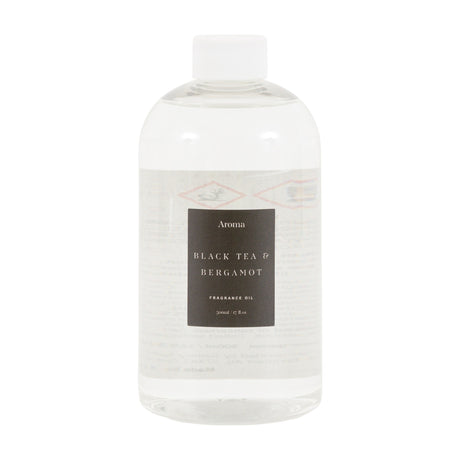 Aroma Fragrance Oil Diffuser Refill Black Tea & Bergamot 500ml – Clear