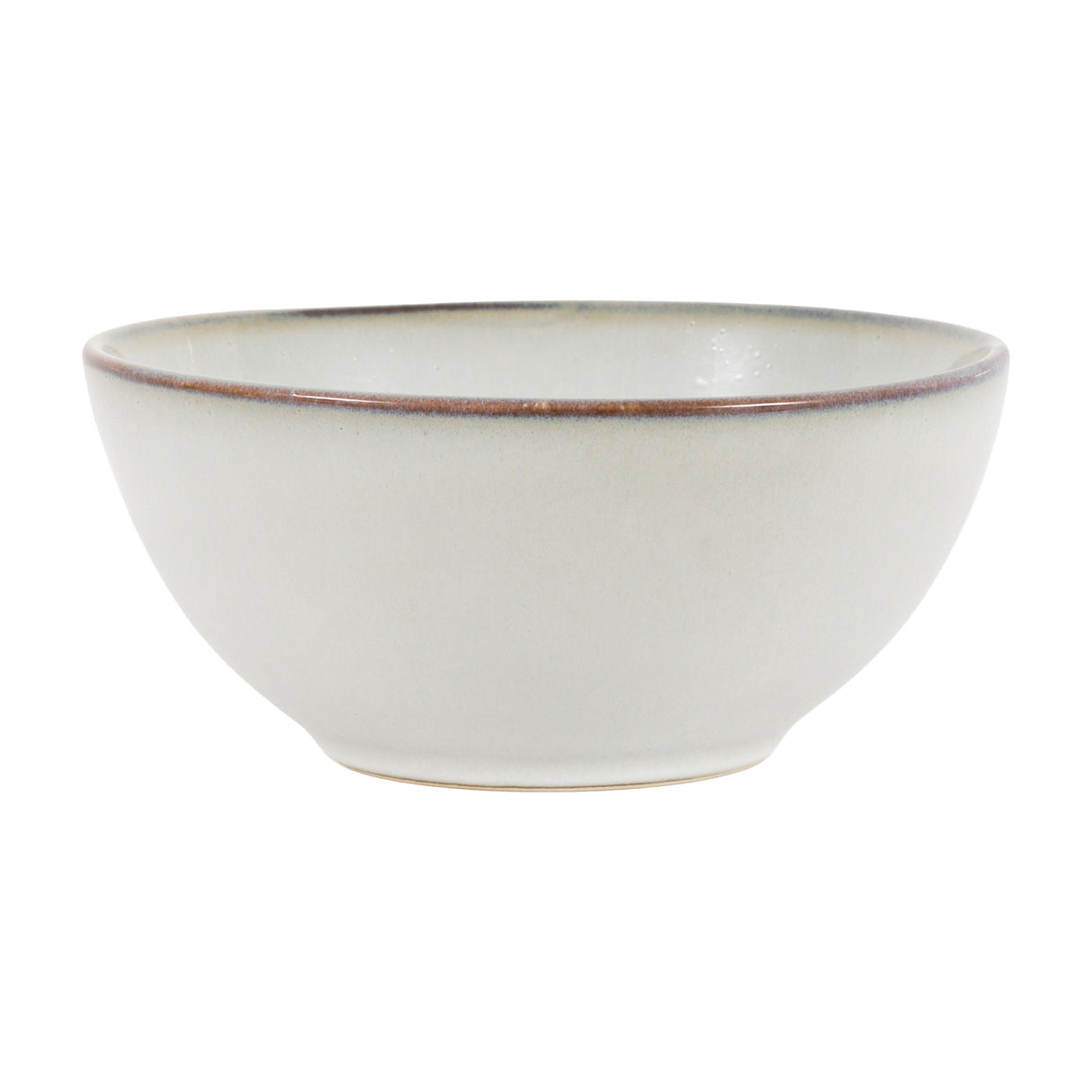Reactive Glaze Ceramic Bowl Set of 4 – Pale Grey
