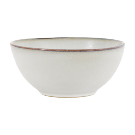 Reactive Glaze Ceramic Bowl Set of 4 – Pale Grey