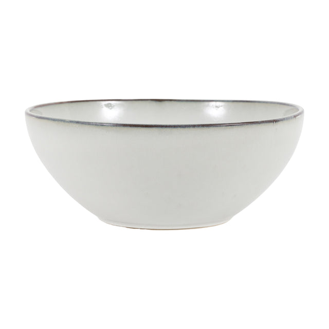 Reactive Glaze Pasta Bowl – Pale Grey