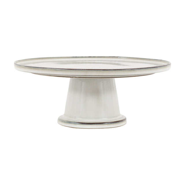 Reactive Glaze Cake Stand – Pale Grey