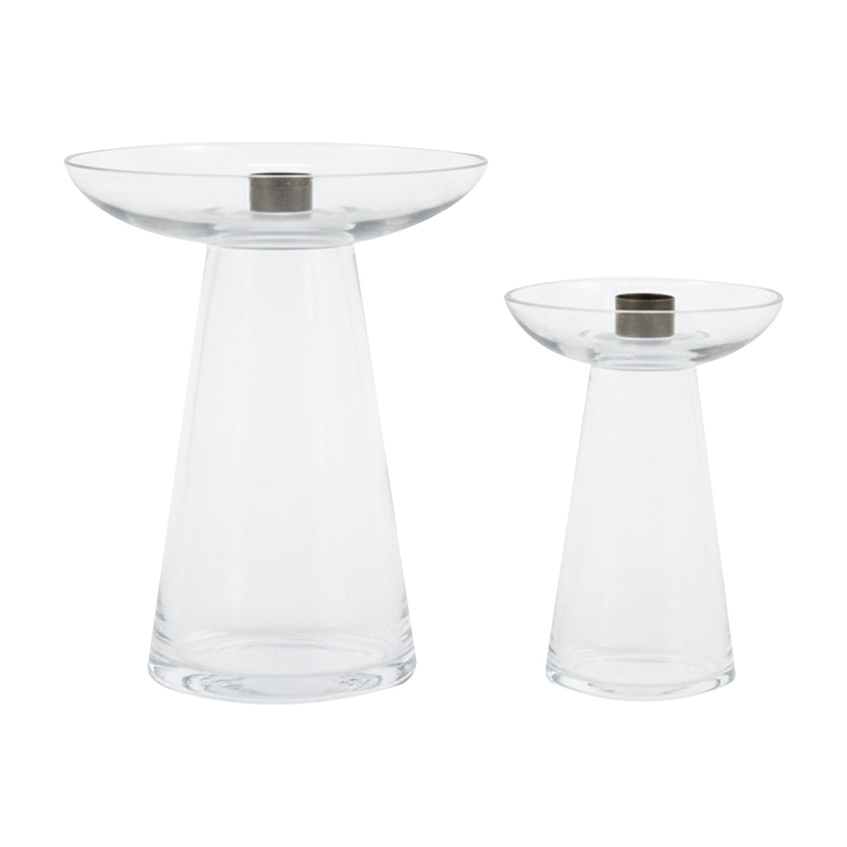 Denia Glass Candle Holder Set of 2