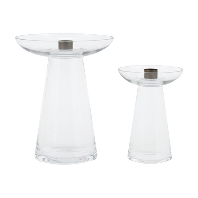 Denia Glass Candle Holder Set of 2