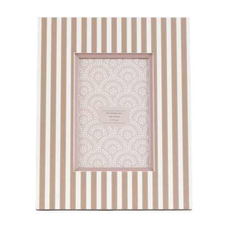 Stripe Photo Frame Set of 2 – Fawn