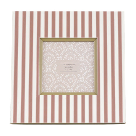 Striped Photo Frame Set of 2 – Fawn
