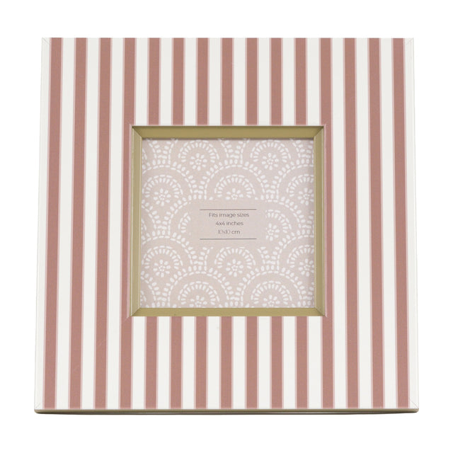 Striped Photo Frame Set of 2 – Fawn