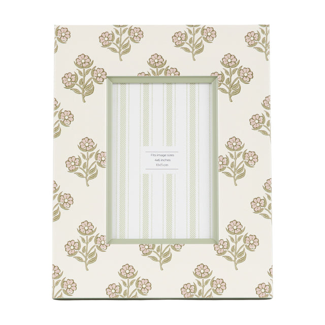 Rydal Floral Photo Frame 6x4in Set of 2 – Cream