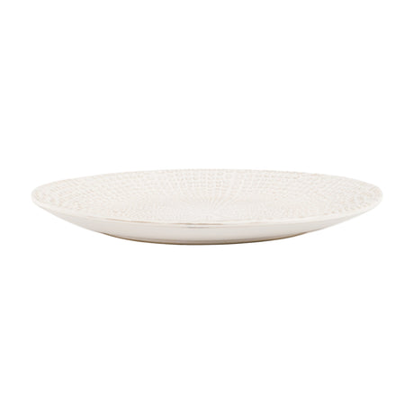 Brea Beaded Plate – White