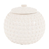 Alba Beaded Trinket Jar – White