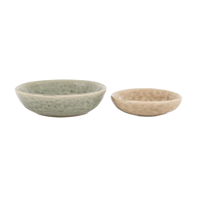 Melia Trinket Dish Set of 2 – Green