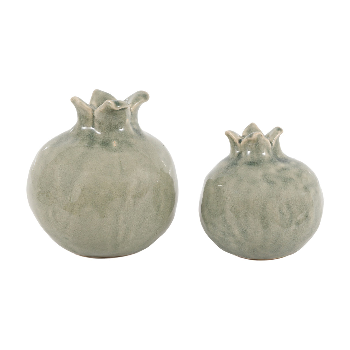 Pomegranates Sculpture Set of 2 – Fennel Green