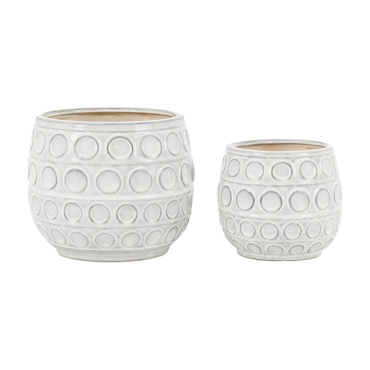 Kusama Dotted Planter Set of 2 – White
