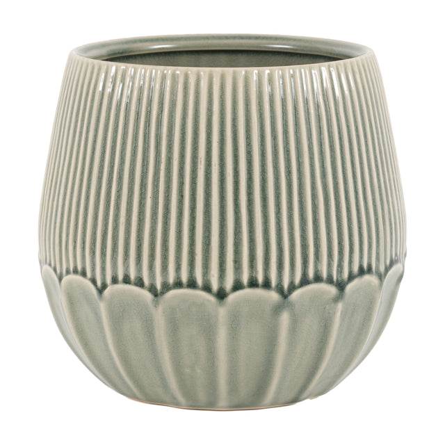 Elia Ceramic Planter – Green