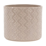 Selva Embossed Ceramic Planter