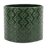 Selva Embossed Ceramic Planter