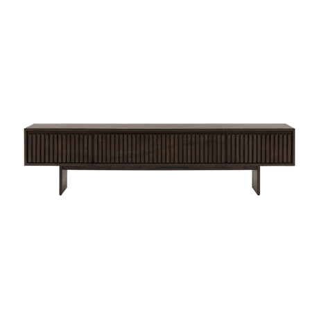 Onda Slatted Media Unit – Walnut
