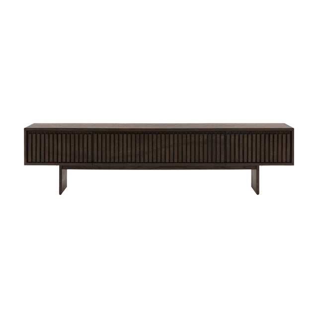 Onda Slatted Media Unit – Walnut