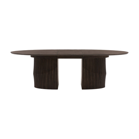 Onda Extending Oval Dining Table – Walnut
