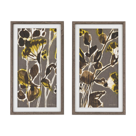 Revival Botanical Framed Wall Art Set of 2 – Brown