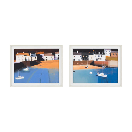 Heading Out Framed Canvas Set of 2 – Blue