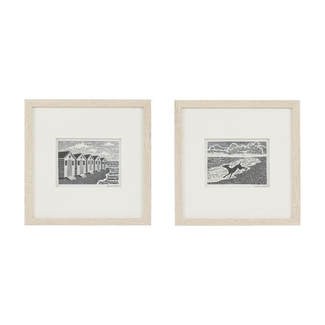 Tidal Tales Framed Coastal Prints – Monochrome