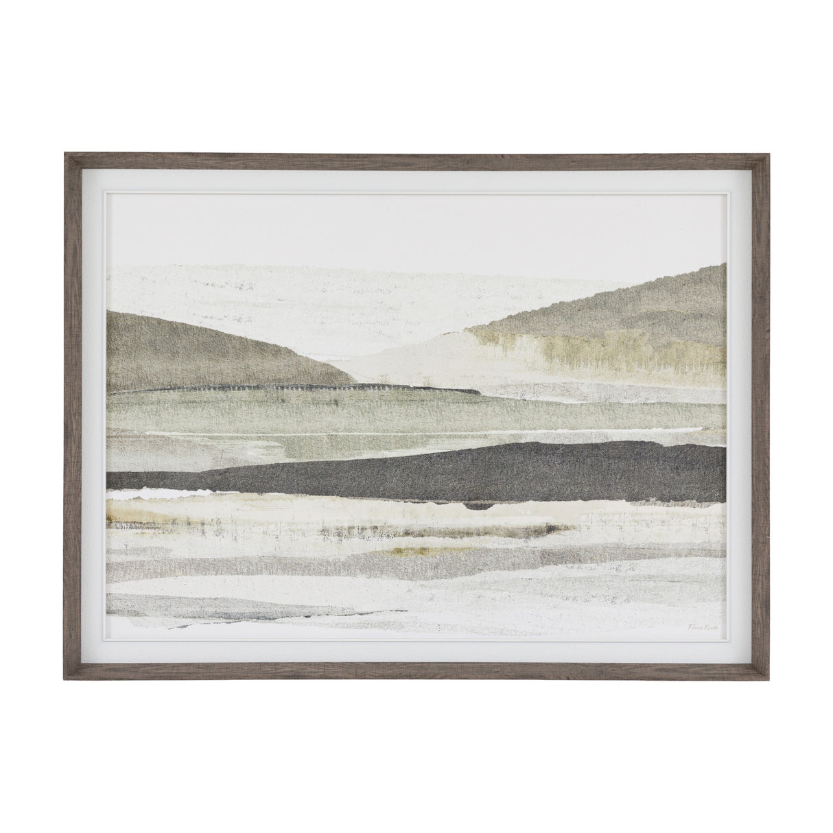 Morning Mirage Framed Wall Art – Green
