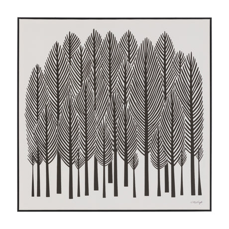 Branching Out Framed Canvas – Black