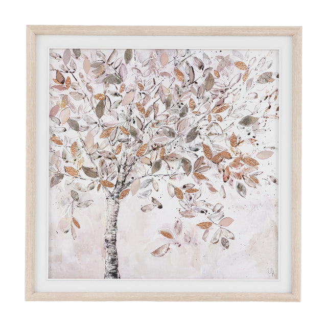 Dreamweaver Tree Framed Canvas – Neutral