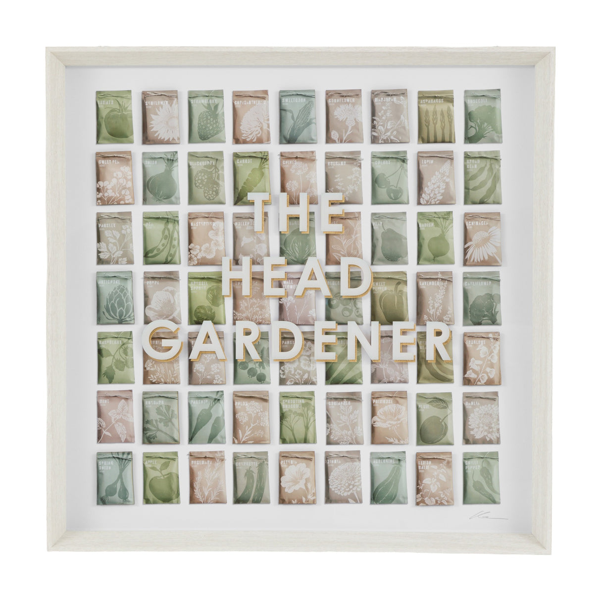 The Head Gardener Framed Wall Art – Green