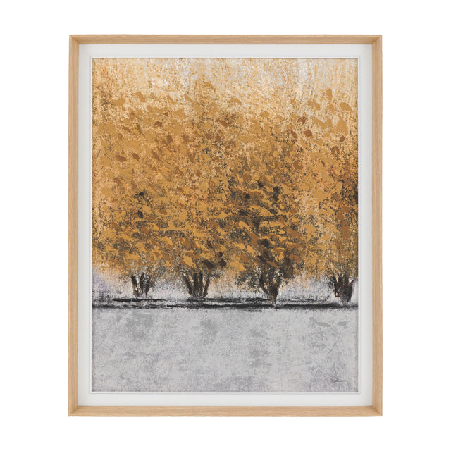 Hint of Heat Framed Canvas Wall Art – Amber
