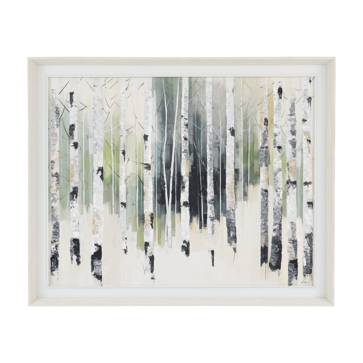 The Sounds of Silence Framed Canvas – Green