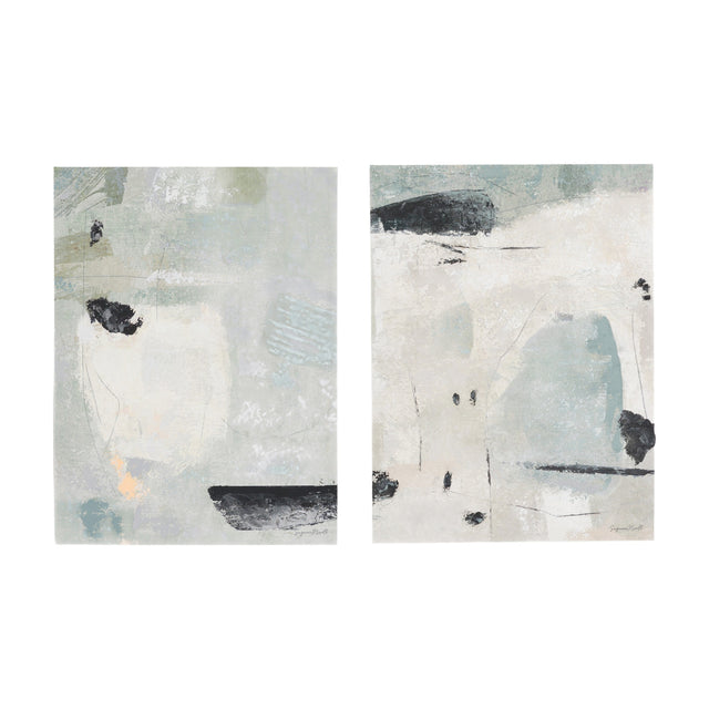 Insight Abstract Canvas Set of 2 – Sage Green