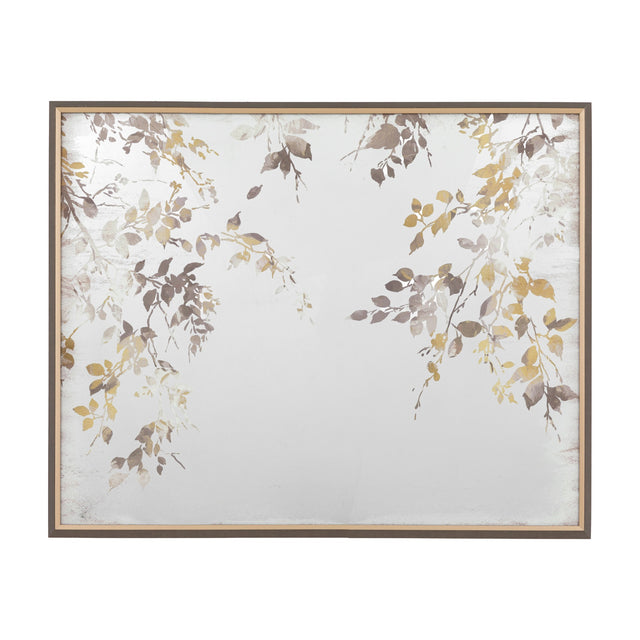 Japanese Garden Mirror Framed Art – Gold