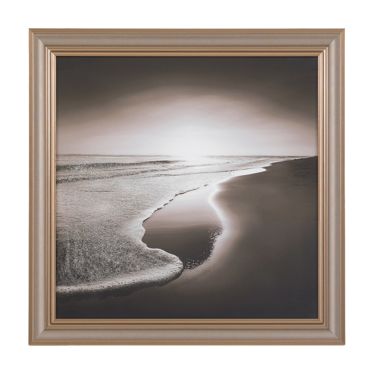 Breathing Space Framed Coastal Print – Grey