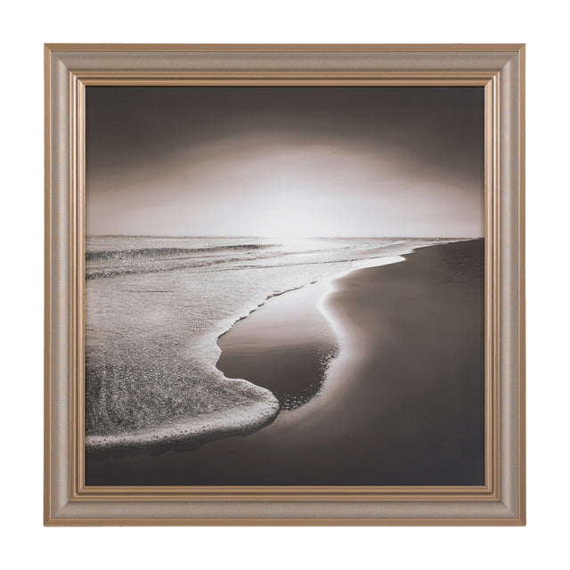 Breathing Space Framed Coastal Print – Grey