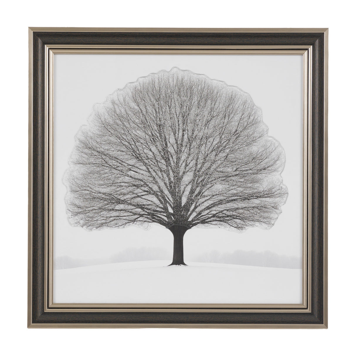 Silent Beauty Framed Tree Art – Grey