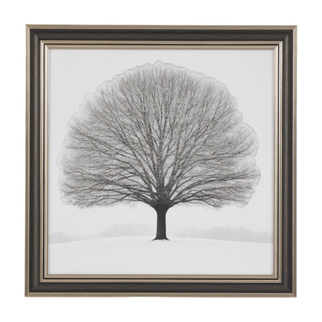 Silent Beauty Framed Tree Art – Grey