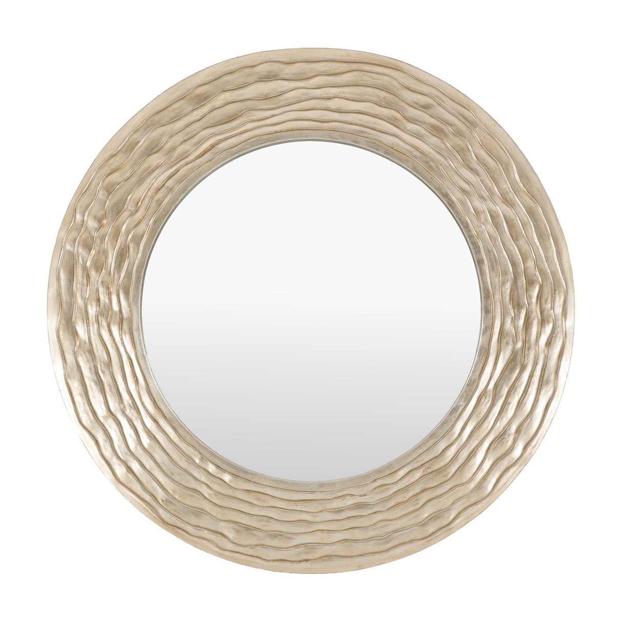 Cresta Round Mirror – Champagne