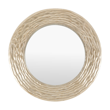Cresta Round Mirror – Champagne