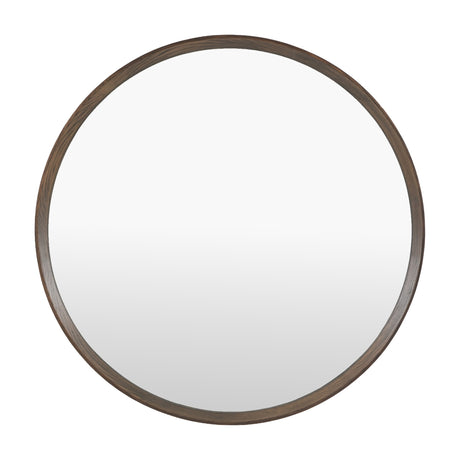 Woodstock Round Mirror – Walnut
