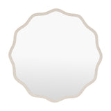 Monterey Wave Round Mirror – Cream