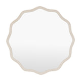 Monterey Wave Round Mirror – Cream