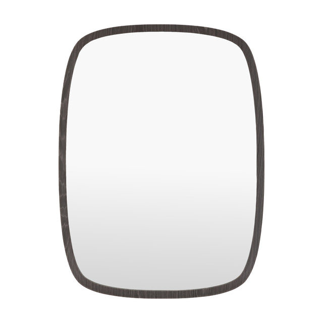 Bryce Capsule Wooden Wall Mirror – Black