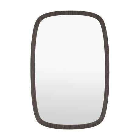 Bryce Capsule Wooden Wall Mirror – Black