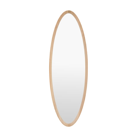 Cedar Ellipse Oval Mirror – Oak