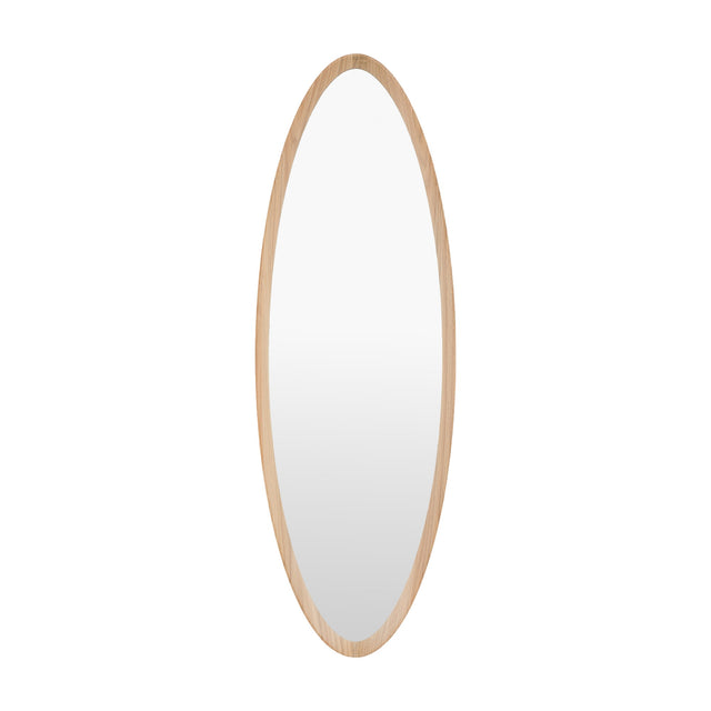 Cedar Ellipse Oval Mirror – Oak