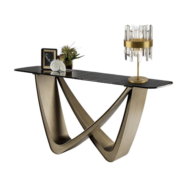 Genesis Console Table - Bronze and Grey