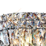 Georgina 3 Light Crystal Flush Ceiling Light - Polished Chrome